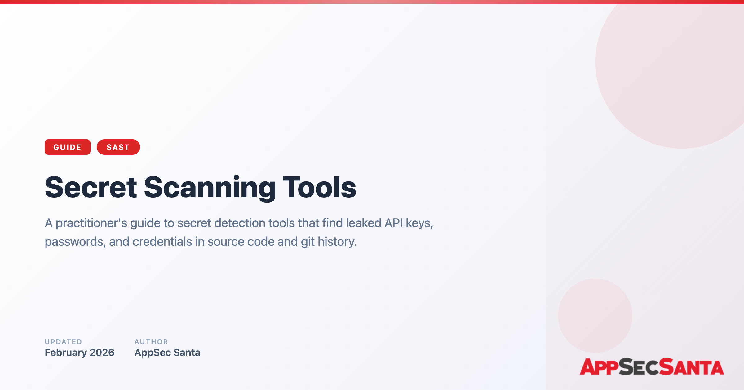 Secret Scanning Tools