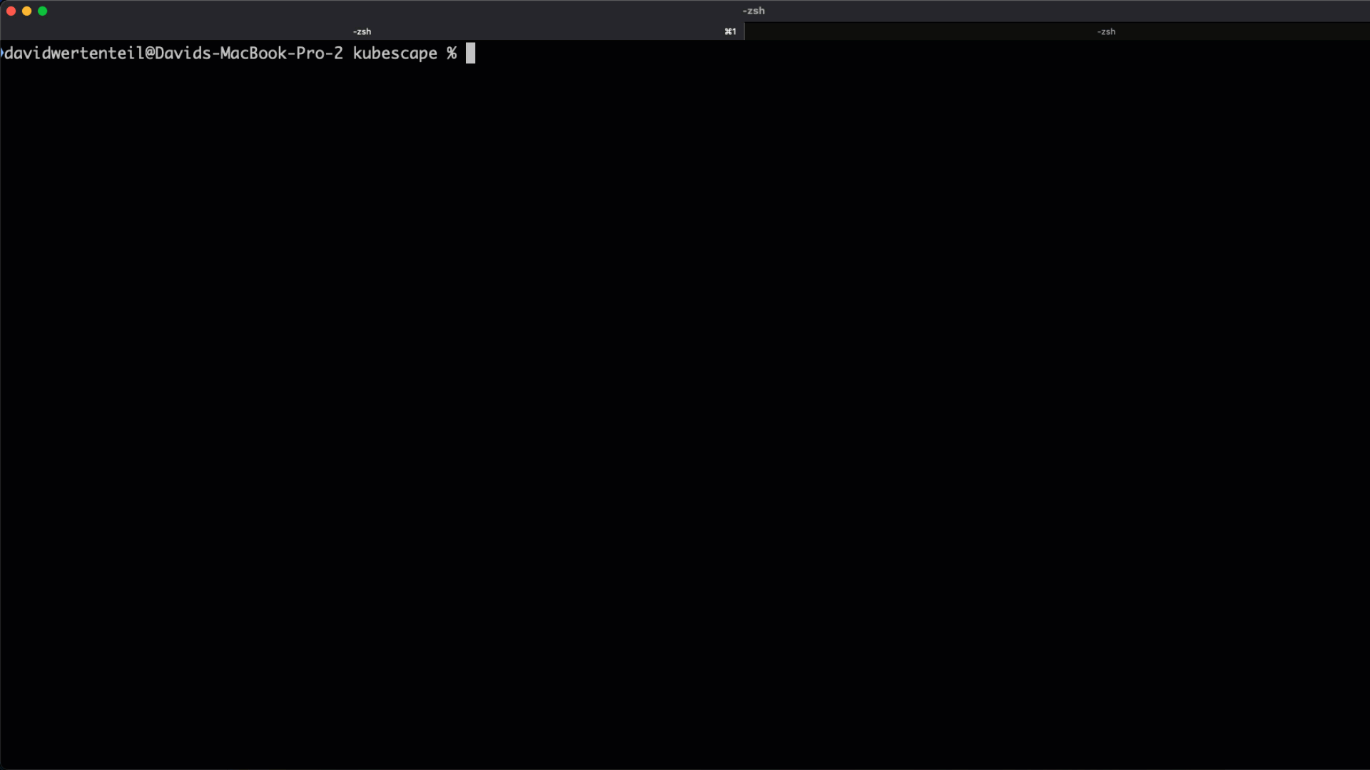 Kubescape CLI demo showing Kubernetes cluster security scanning with compliance framework checks and remediation suggestions