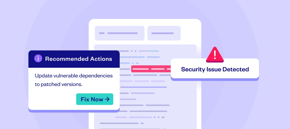Checkmarx One detecting security issues with recommended remediation actions