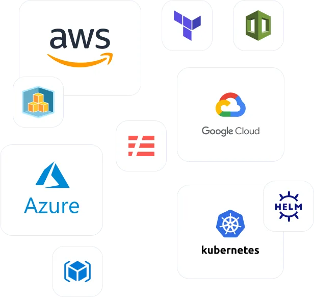 Checkov supported platforms including AWS, Azure, Google Cloud, Terraform, Kubernetes, and Helm