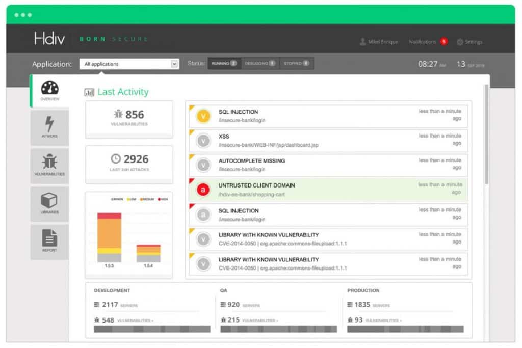 Hdiv Detection Dashboard